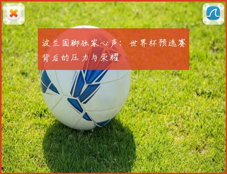 波兰国脚独家心声：世界杯预选赛背后的压力与荣耀